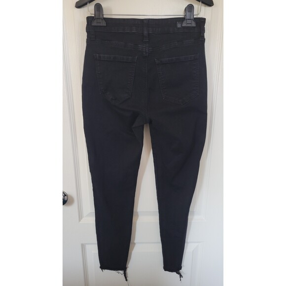 Women's Kut From the Kloth Raw Hem Black Skinny Jeans - Picture 2 of 4
